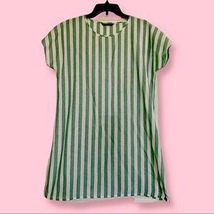 SHEIN Batwing Sleeve Striped Mini Dress SIZE M